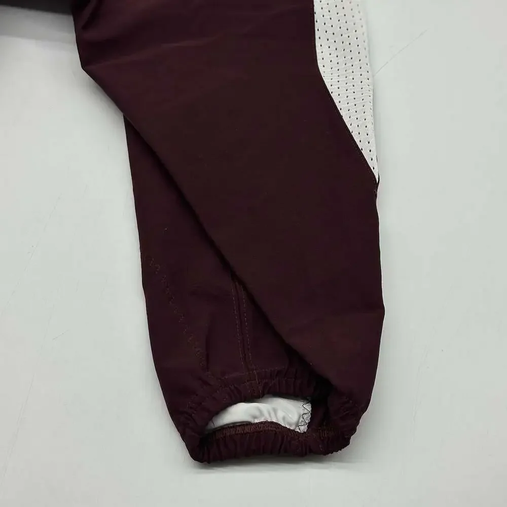 Adidas WVN A1 Stock P Size Small Burgundy White Woven Jersey Football Pants NWT